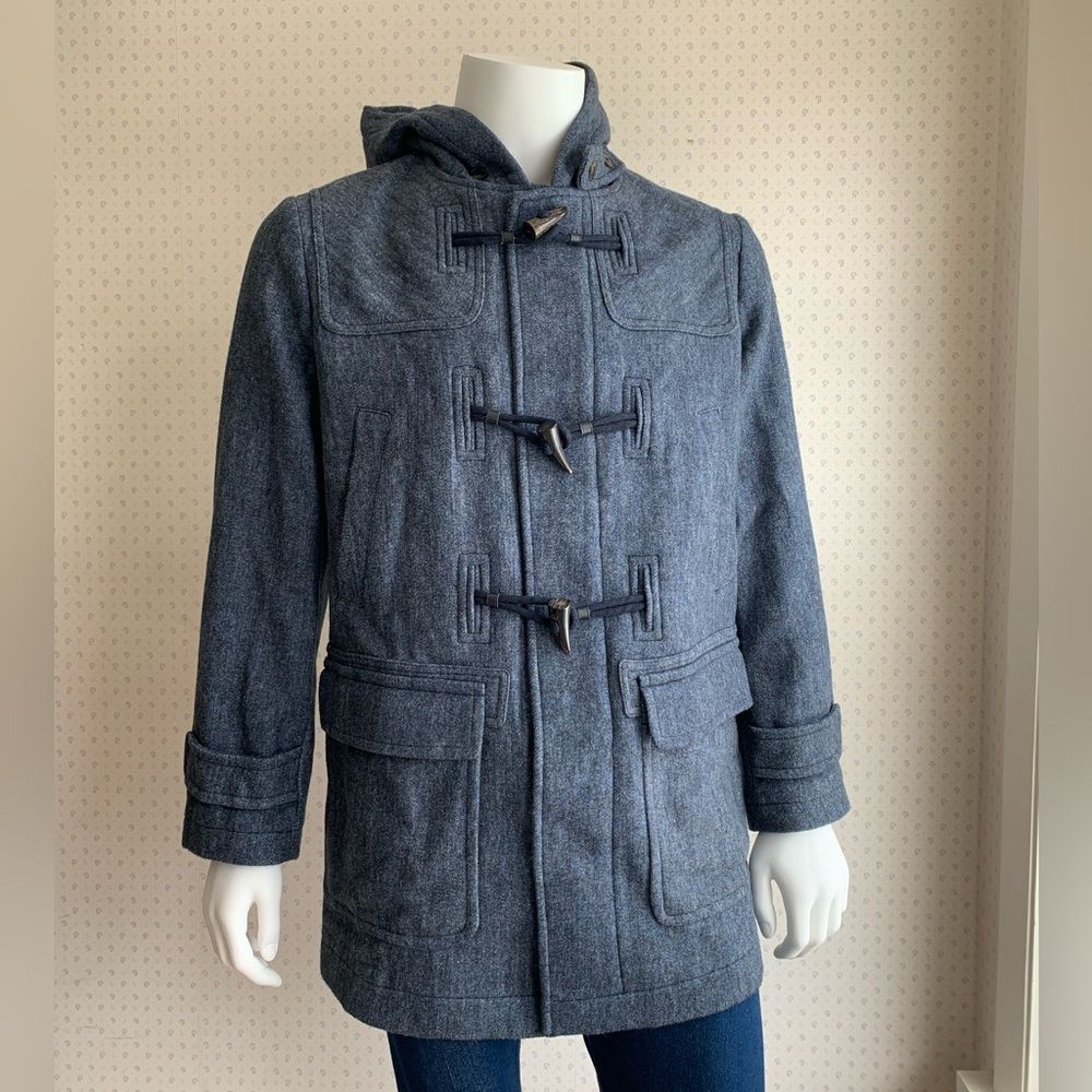 Maestrami Toggle Wool Blend Overcoat w/Hood sz 52 PWM1